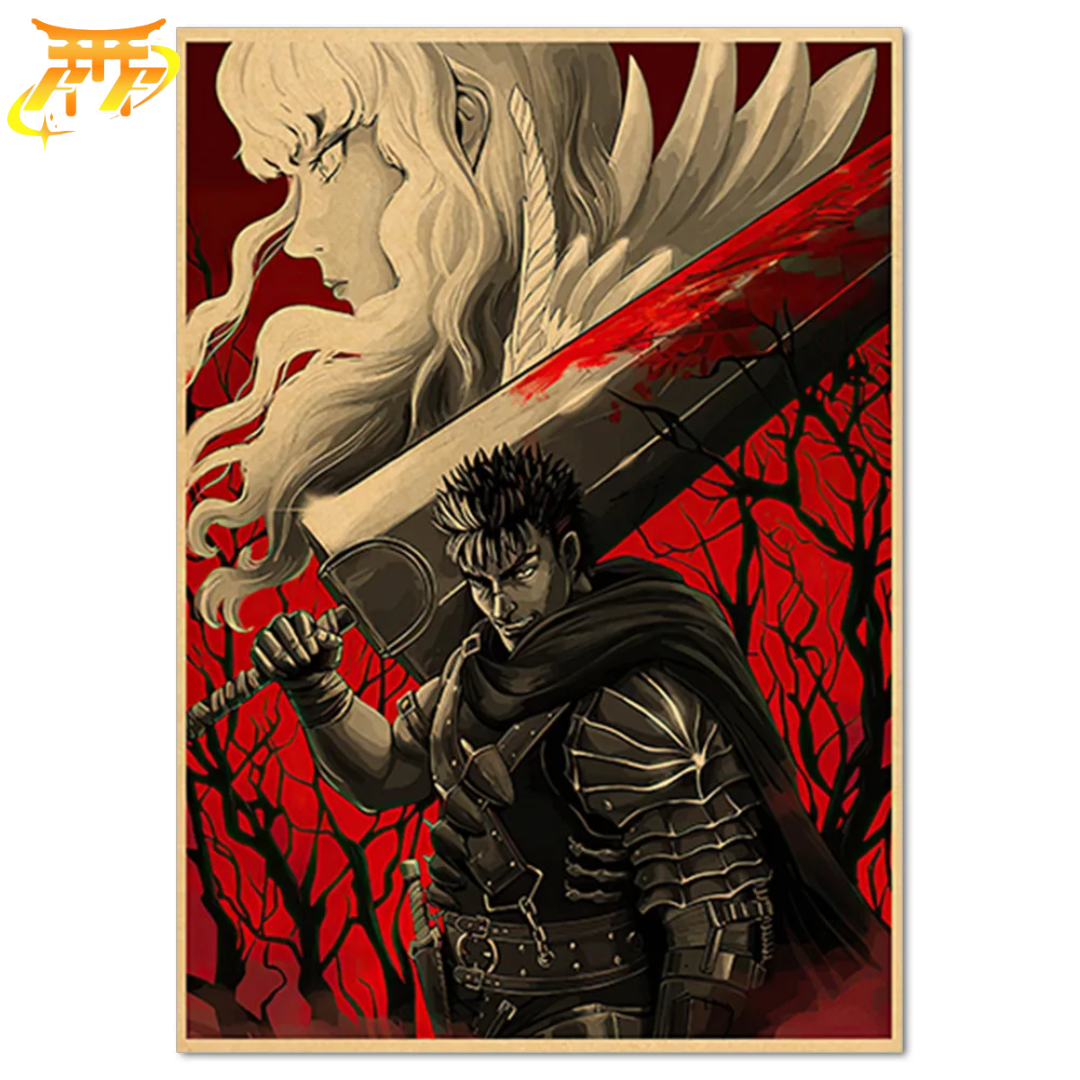 Guts und Griffith "Eine Traurige Freundschaft" Poster  - Berserk™