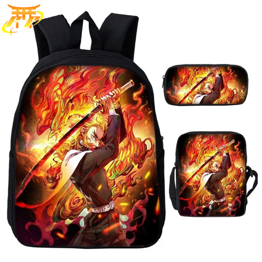  Kyojuro Rucksack mit Federmäppchen und Tasche - Demon Slayer™