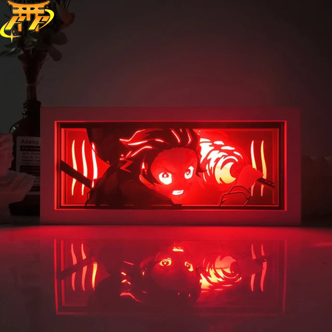 Tanjiro "Tanz des Feuer Gottes" Lampe 3D-Nachtlicht - Demon Slayer™