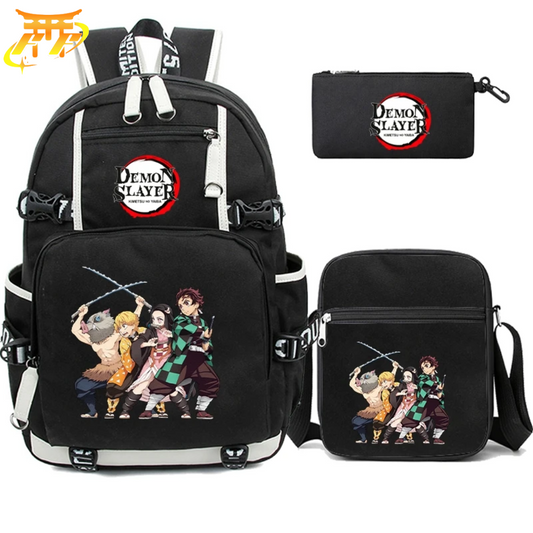 Verteidiger Rucksack mit Federmäppchen und Tasche - Demon Slayer™