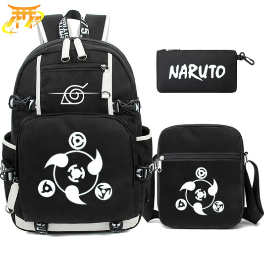 All Sharingan Rucksack mit Federmäppchen und Tasche