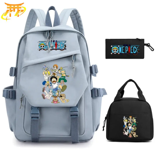 Baby Mugiwara Rucksack mit Federmäppchen und Tasche- One