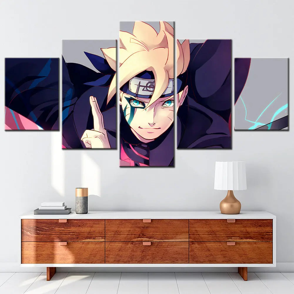 Boruto Zwei blaue Wirbel Gemälde - Naruto Shippuden™