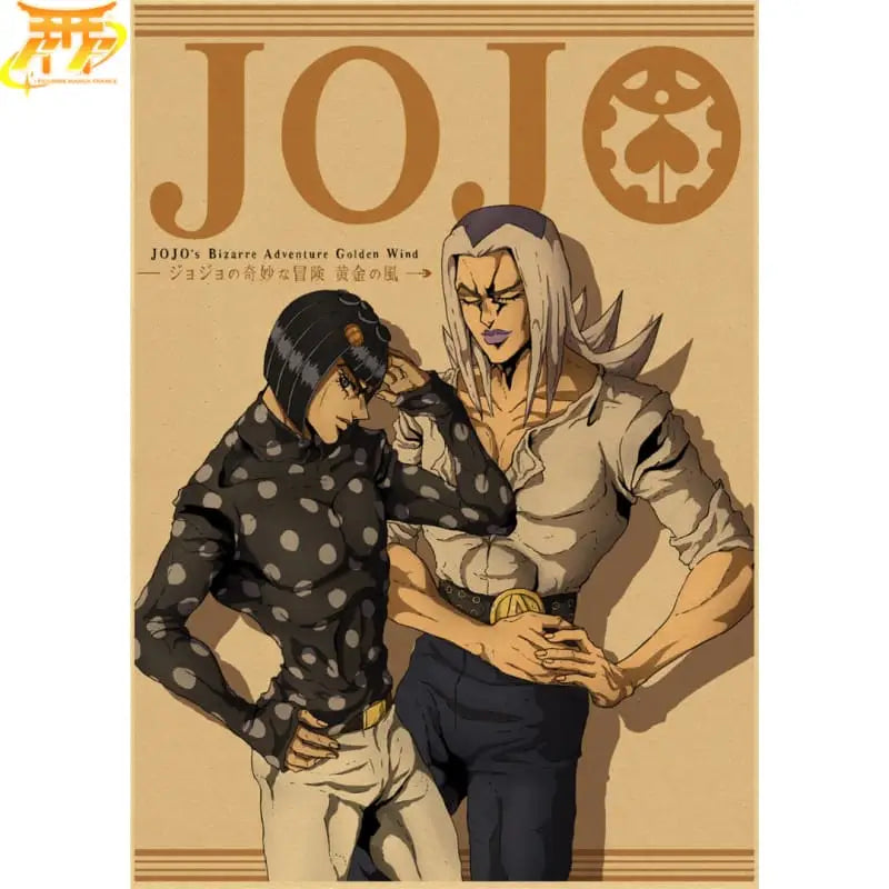 Bruno Bucciarati x Abbacchio Poster – Jojo’s Bizarre