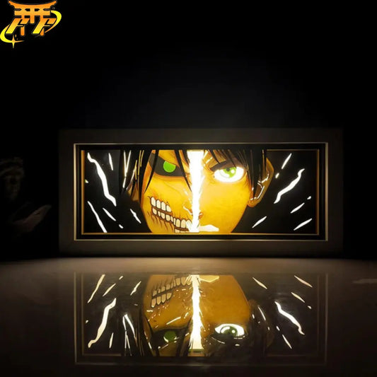 Eren x Titan Angreifer Lampe 3D-Nachtlicht - Attack on