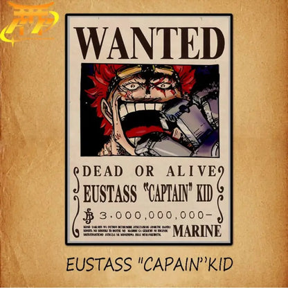 Eustass „Captain“ Kid Wanted Poster – One Piece™