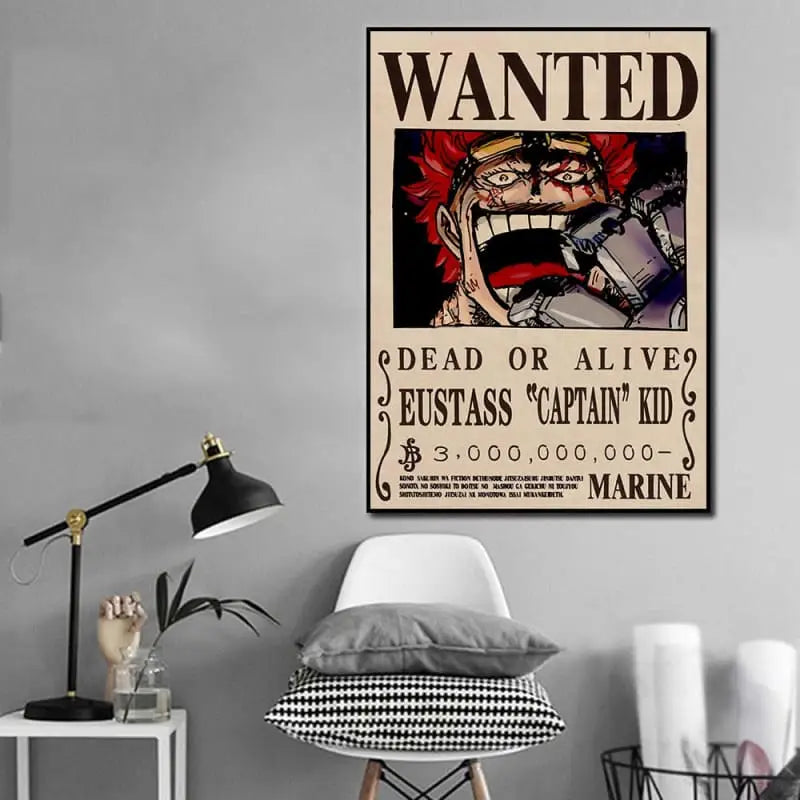 Eustass „Captain“ Kid Wanted Poster – One Piece™