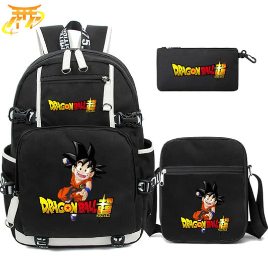 Goku DBS Rucksack mit Federmäppchen und Tasche - Dragon