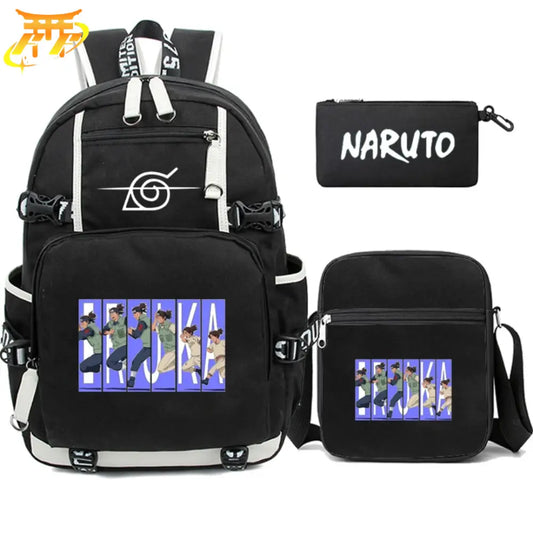 Iruka Umino Rucksack mit Federmäppchen und Tasche - Naruto