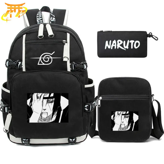 Itachi Rucksack mit Federmäppcheni und Tasche - Naruto