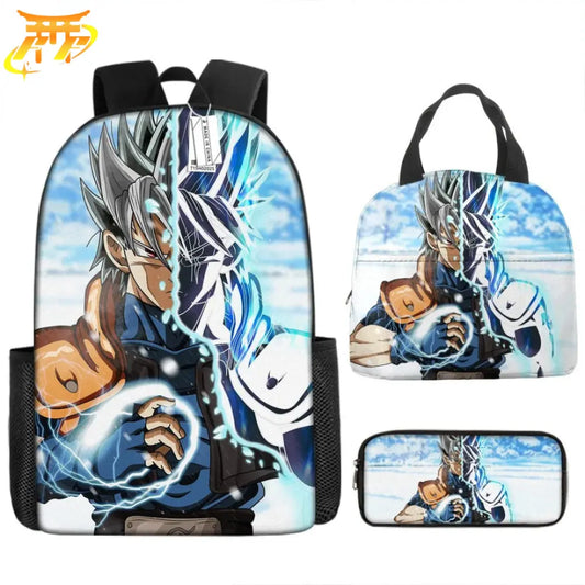 Kakashi x Vegeta DBGT Rucksack mit Federmäppchen