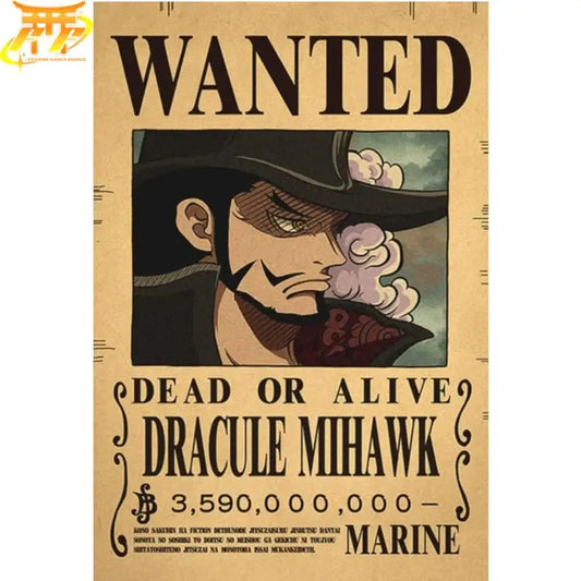 Mihawk Wanted Poster – One Piece™