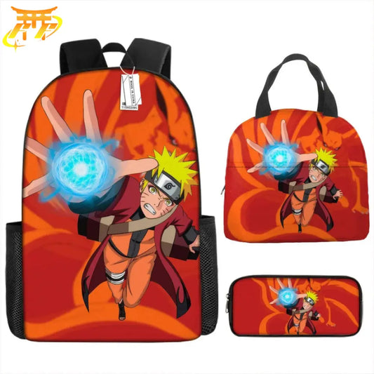 Naruto Ermite Rucksack avec Federmäppchen et Tasche