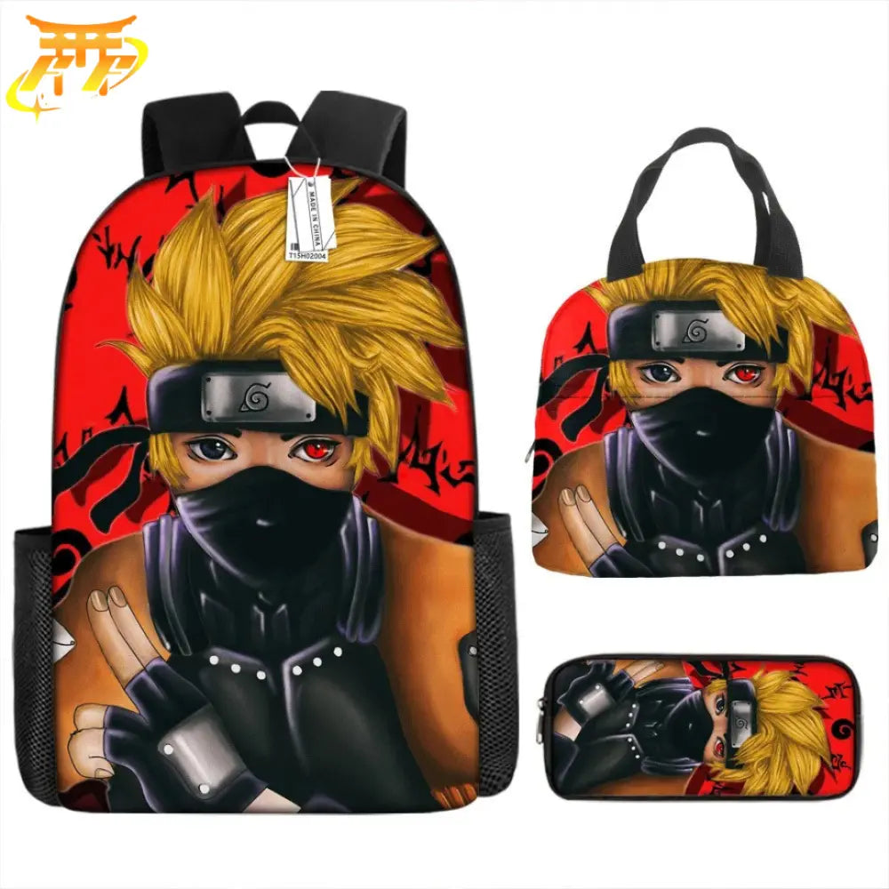 Naruto Fusion Rucksack mit Federmäppchen und Tasche