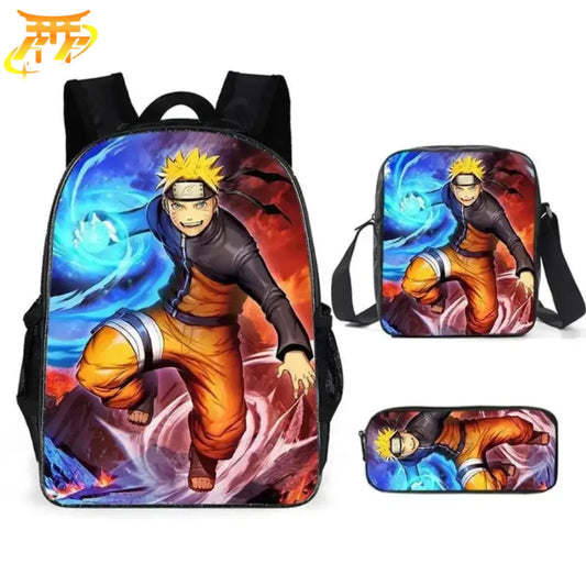 Naruto Rasengan Rucksack mit Federmäppchen und Tasche