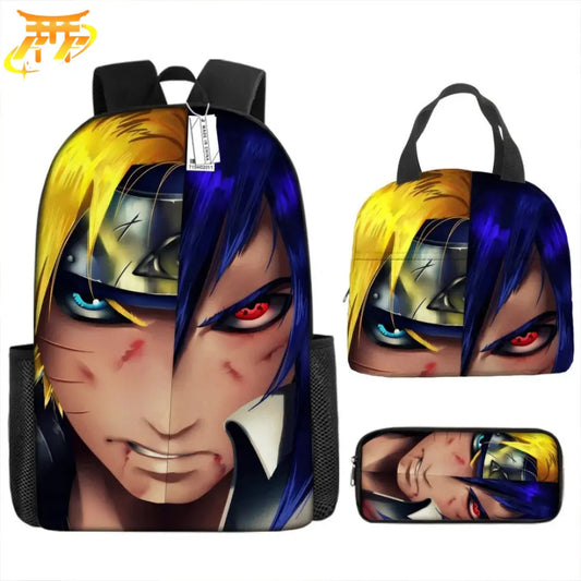 Naruto VS Sasuke Rucksack mit Federmäppchen und Tasche