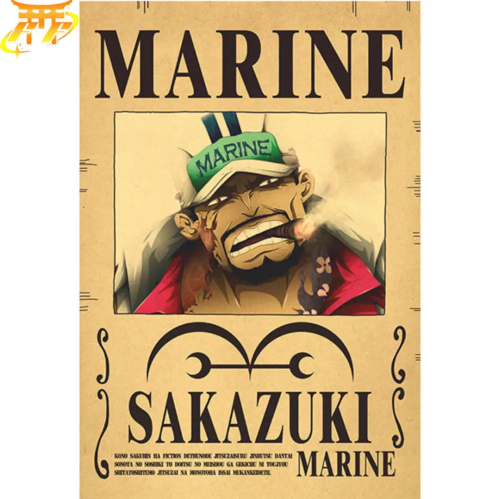 Wanted Akainu Poster – One Piece™