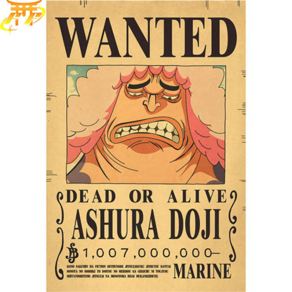 Ashura Doji Wanted Poster – One Piece™