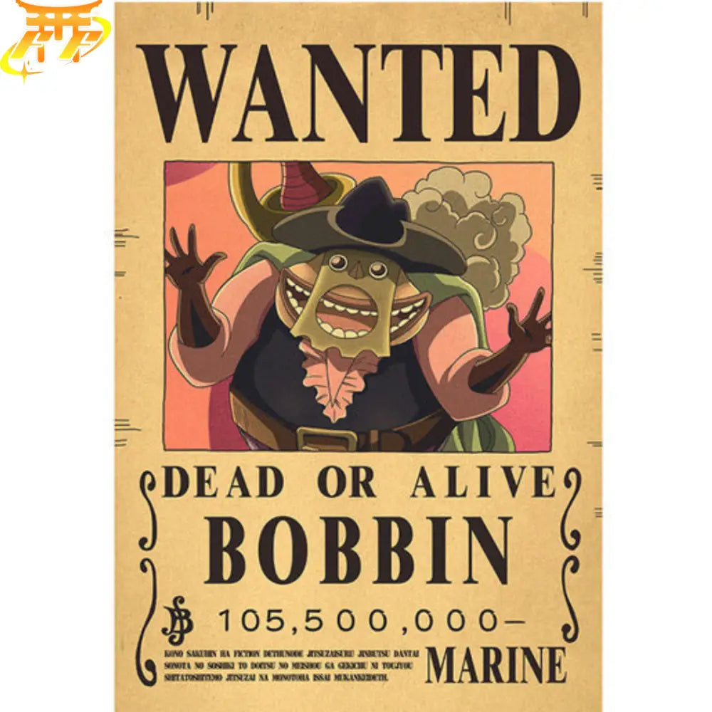 Bobbin Wanted Poster – One Piece™