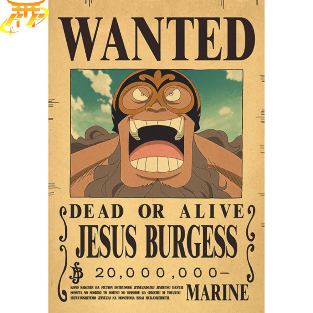 Burgess Wanted Poster – One Piece™