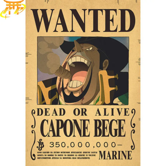 Capone Bege Wanted Poster – One Piece™