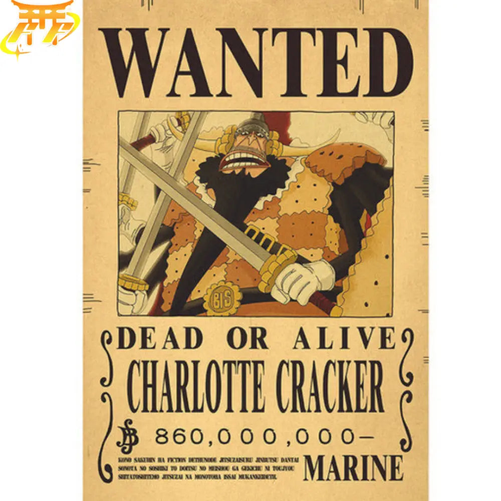 Cracker Wanted Poster – One Piece™