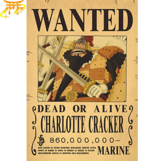 Cracker Wanted Poster – One Piece™