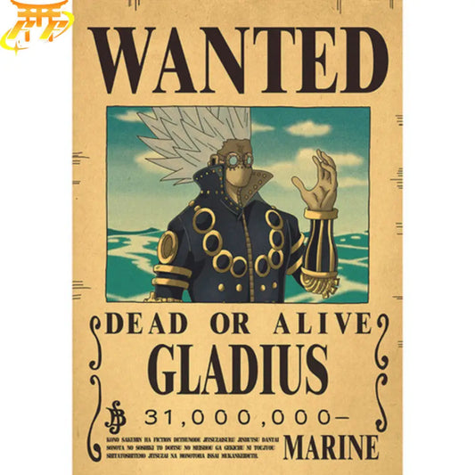 Gladius Wanted Poster – One Piece™