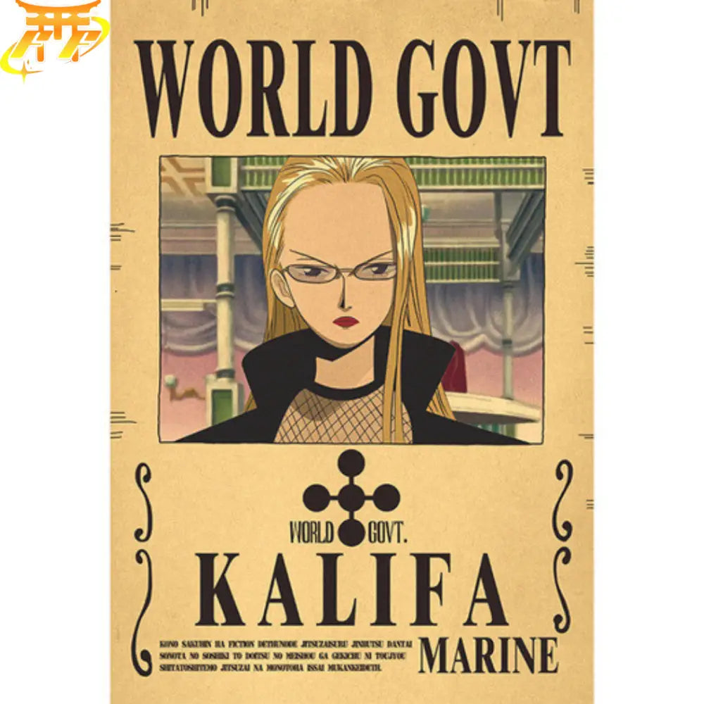 Kalifa Wanted Poster – One Piece™