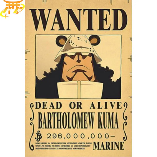 Kuma Wanted Poster – One Piece™