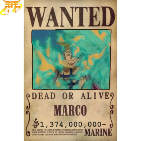 Marco Wanted Poster – One Piece™