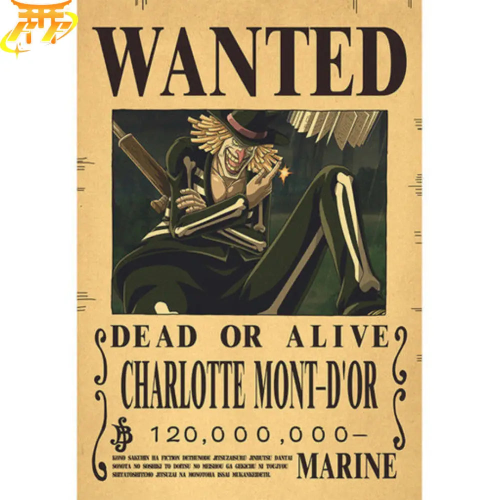 Charlotte Mont d’Or Wanted Poster – One Piece™