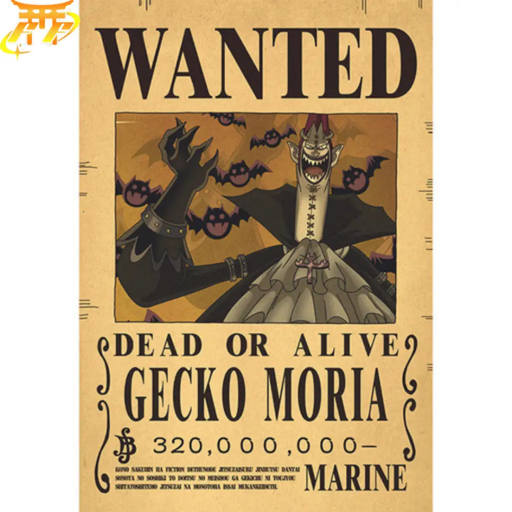 Moria Wanted Poster – One Piece™