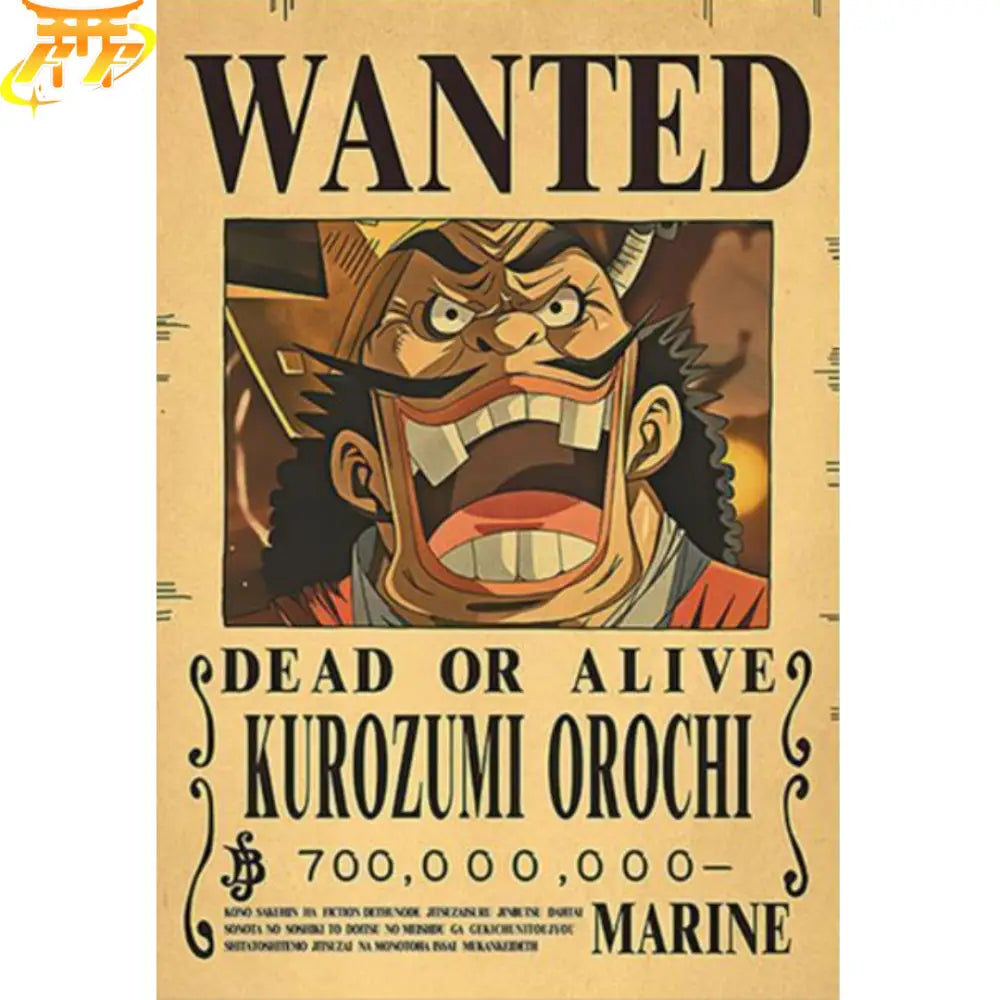 Orochi Wanted Poster – One Piece™