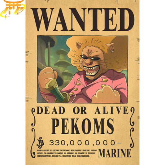 Pekoms Wanted Poster – One Piece™