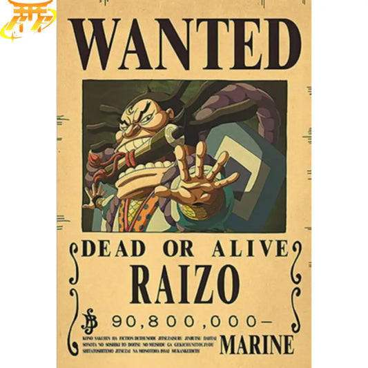 Raizo Wanted Poster – One Piece™