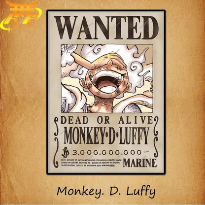 Luffy „Yonko“ Poster Wanted– One Piece™