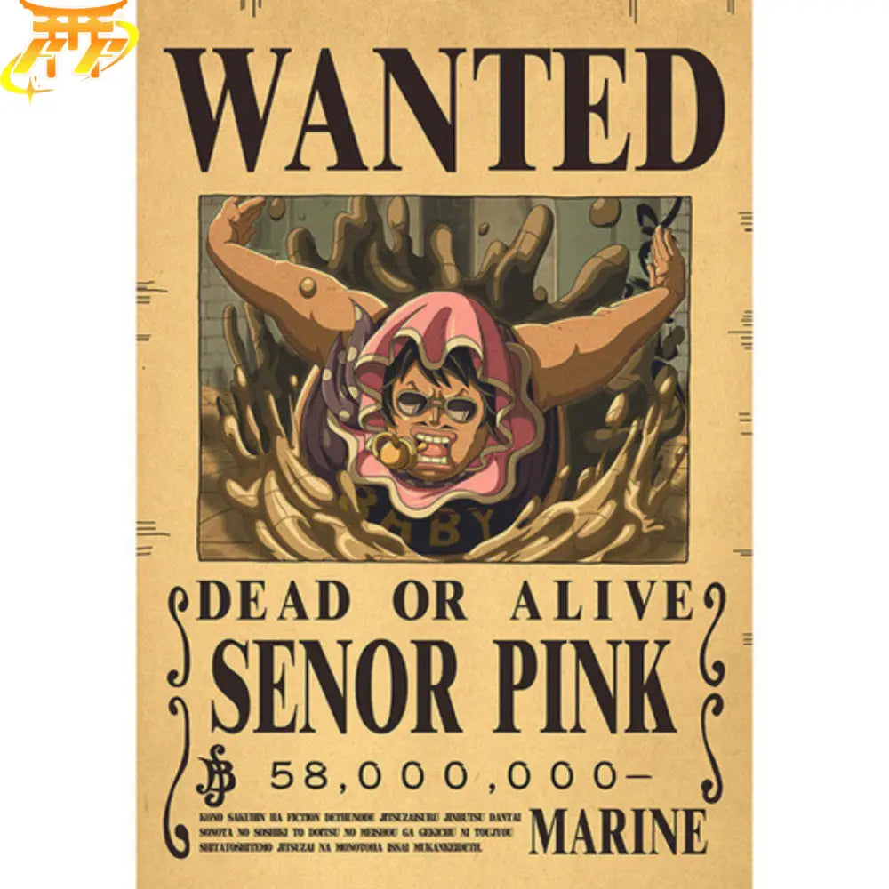 Wanted Senor Pink Poster – One Piece™