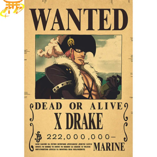 Wanted X Drake Poster – One Piece™