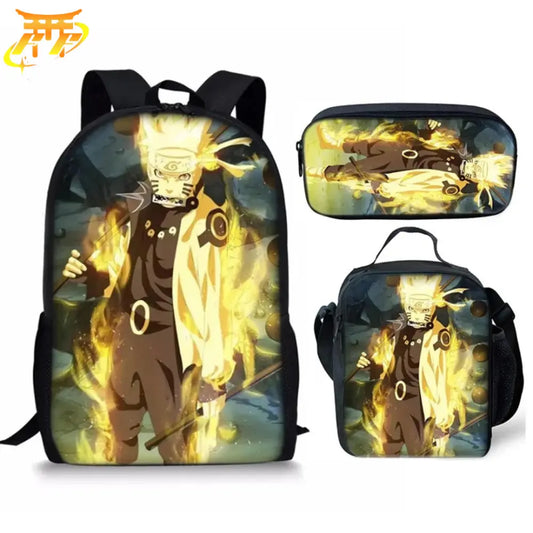 Rikudo Sennin Rucksack mit Federmäppchen und Tasche