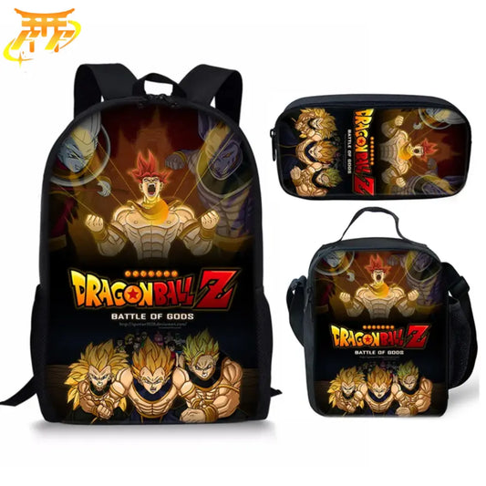 Saiyan Legendär Rucksack mit Federmäppchen und Tasche