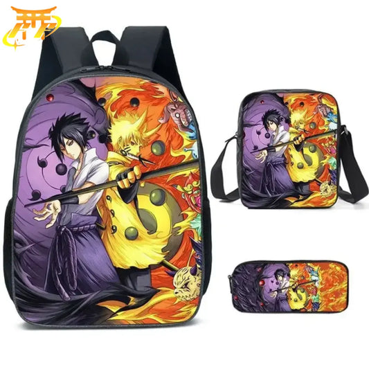 Sasuke x Naruto Rikudo Sennin Rucksack mit Federmäppchen