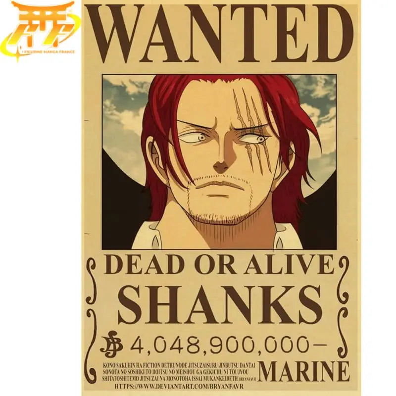 Shanks Poster Wanted – One Piece™