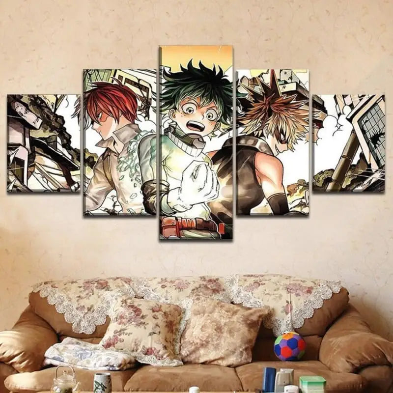 Shoto- Izuku- und Bakugo-Malerei – My Hero Academia™