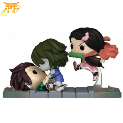 Tanjiro & Nezuko vs Der Dämon des Tempels Funko POP