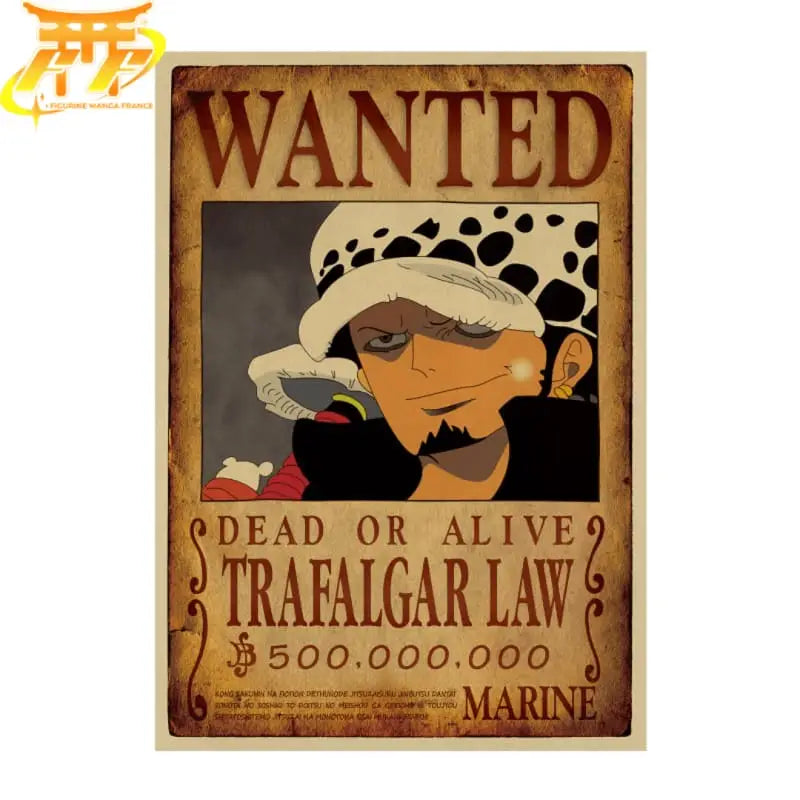 Trafalgar D. Law Poster Wanted – One Piece™