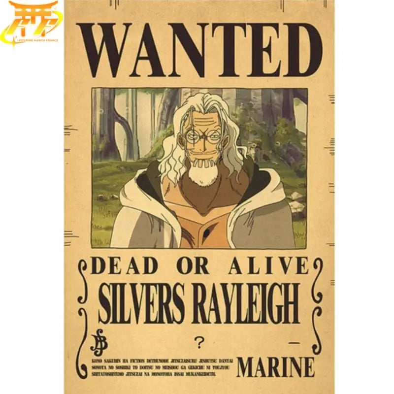 Wanted Silver Rayleigh Poster – One Piece™