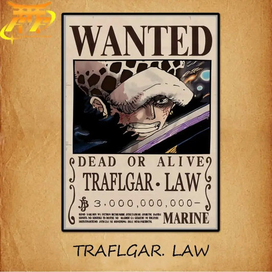 Wanted Trafalgar D. Water Law Poster – One Piece™